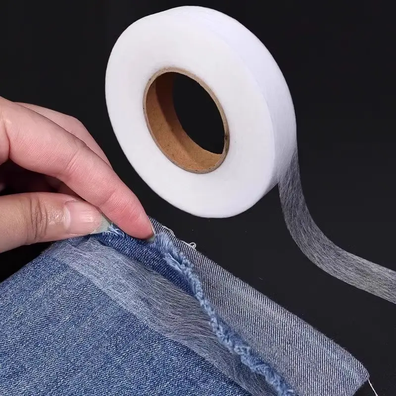 Fabric Fusing Tape High Bond Adhesive Hem Tape, Iron-On Tape for Sewing Projects, Available in Sizes 1cm/2cm/3cm, Pack of 70 Yards, Easy Use, Invisible, Seamless