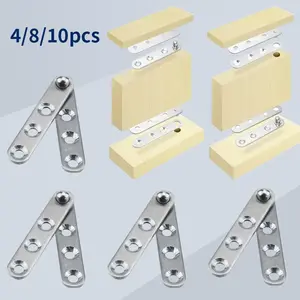 4/8/10pcs rotating hinges, used for wardrobes, cabinet doors, rotating shaft pivot furniture hardware accessories