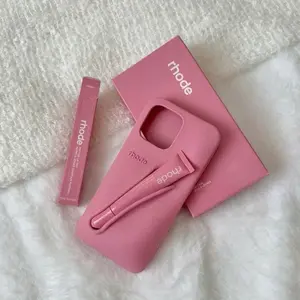 [Full Set] Rhode Phone Case With Box and Liptint Silicone Case for iPhone 17 16 15 14 13 12 11 Pro Max Plus