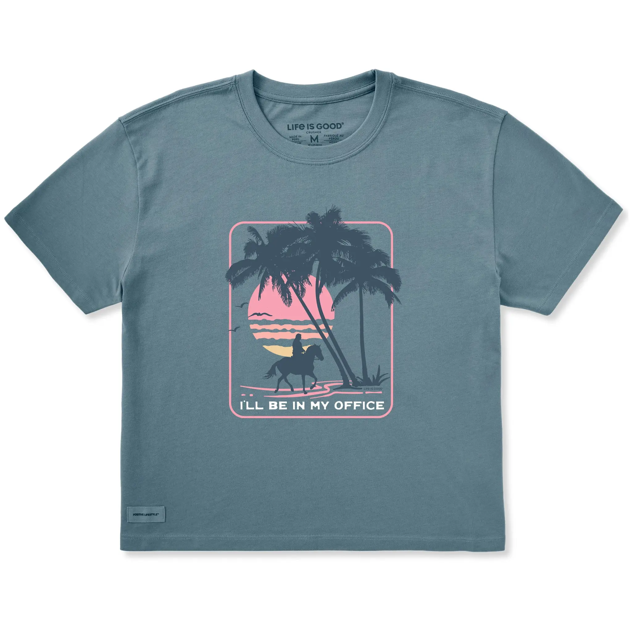 Women's I'll Be in My Office Horse Short Sleeve Crusher Boxy Tee