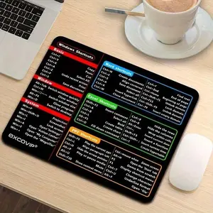 Computer Function Shortcut Key Mouse Pad, Non-slip Rubber Mouse Pad, Office Software Office for Word Excel PPT Shortcut Key Mouse Pad, Universal Mouse Pad