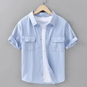 Kyn Apparel Summer Casual Shirt Men's Short Sleeve Jacket New Arrival Lightweight Breathable Outerwear Outdoor Fishing