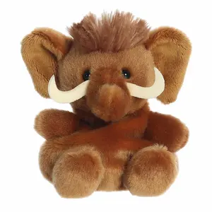 Palm Pals Adorable Mo Woolly Mammoth 5 inch Brown Mini Soft Plush Collectable Stuffed Animal