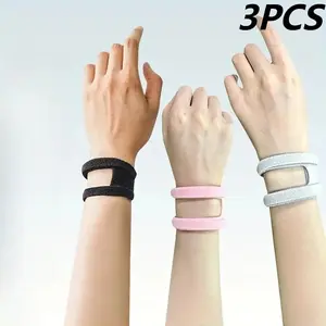 3Pcs Comfortable Wrist Support Brace Carpal Tunnel Relief Band Adjustable Stabilizer Joint Protection Sprain Prevention For Daily Work Sports