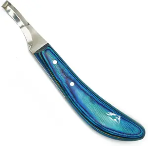 Right-Handed Hoof   Double-Ended Farrier Hoof Trimmer with Ultra- J2 Stainless Steel ,  Handle  Professional Farrier Tool for Horses, Cows & Farm Livestock