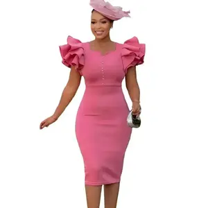 Spring/Summer Fashionable African Women’s Dress – Beaded Sleeveless Bodycon Evening Gown with Pleated Skirt — Independent Station Cross-Border — Elegant Plus-Size Chic Formal Women’s Wear