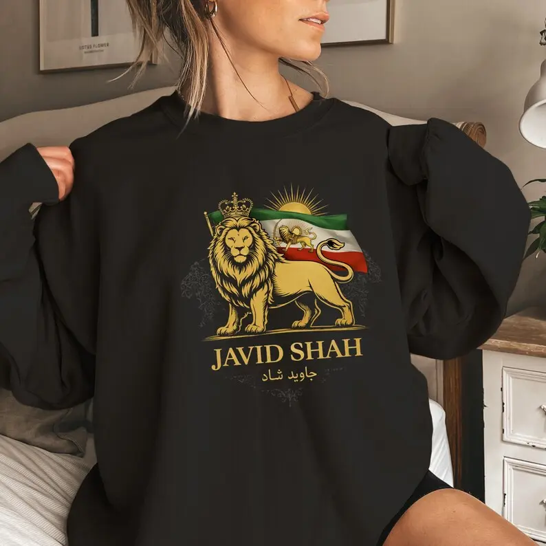 Persian Lion Sweatshirt, Javid Shah Iran Flag Shirt, Gift For Men And Women, Full Sizes, Full Colors