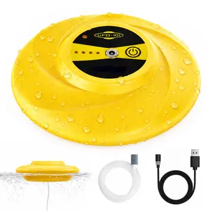 HADORAM Portable Topwater Aquarium Air Pump Electric Oxygen Pump, Whisper Adjustable Fish Tank Aerator with LED Dazzling Light USB Rechargeable Accessories for Outdoor Fishing