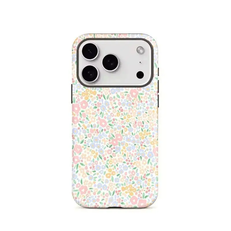 This Spring Floral Pattern Dual-layer Protective Case Is A Durable 2-in-1 Device,phone Case Suitable for Iphone 11/12/13/14/15/16/17 Pro Promax Plus Air and Samsung S22/S23/S24/S25 Plus Ultra Fe. It's Also A Stylish Couple's Phone Case.