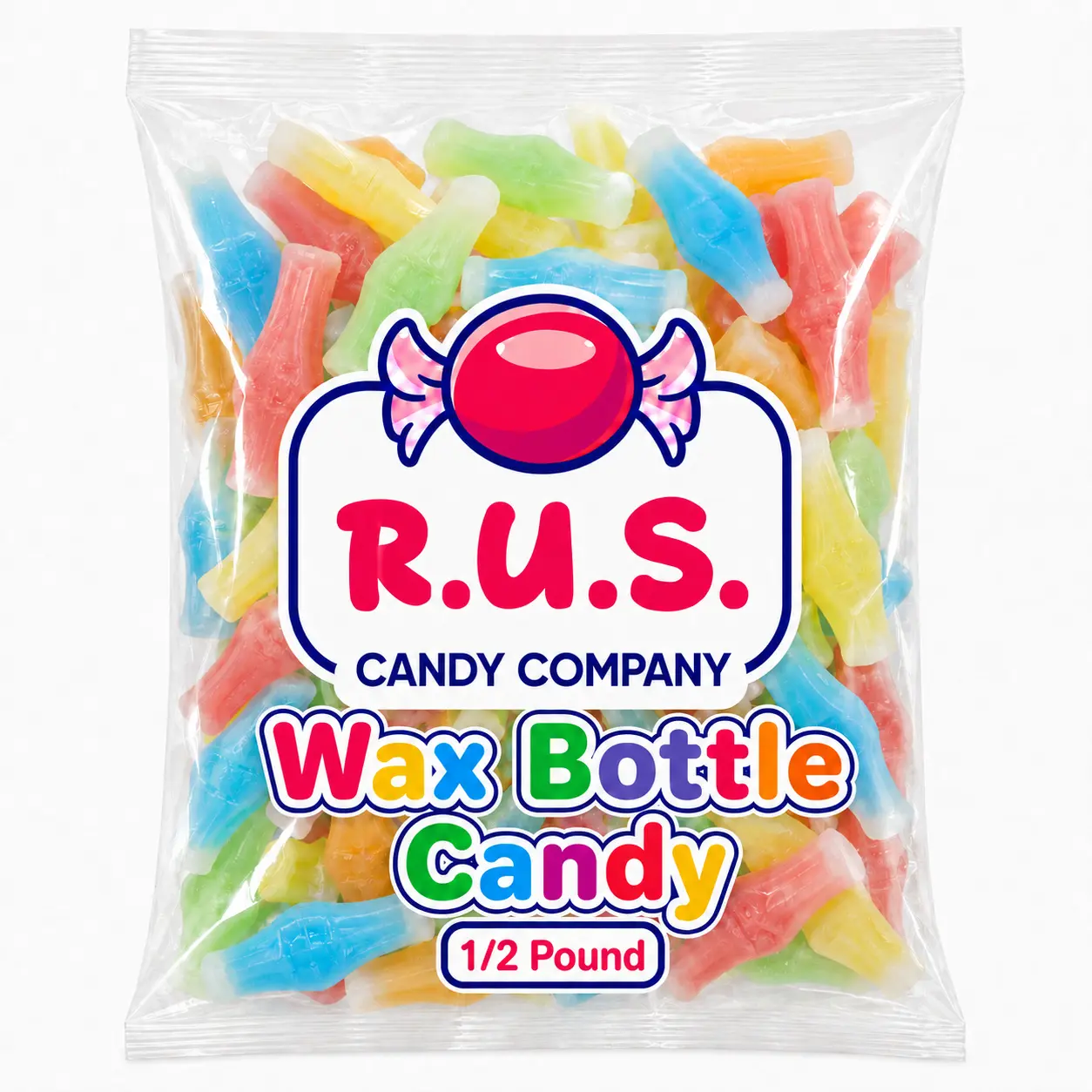 Wax Bottle Candy Bulk 1/2 Lb – Fruity Wax Bottles with Juice – Retro Nostalgic Candy Drinks – Assorted Flavor Wax Candies – Edible Wax Bottle Candies for Parties (Half Pound)