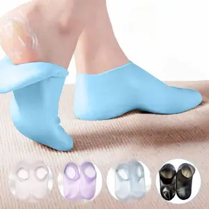 A Pair of Silicone Foot Covers, Four-color Optional, Moisturizing, Crack-proof Protective Covers, Foot Care Tools, Both Men and Women Can Use Footwear Inserts Shoe Protector