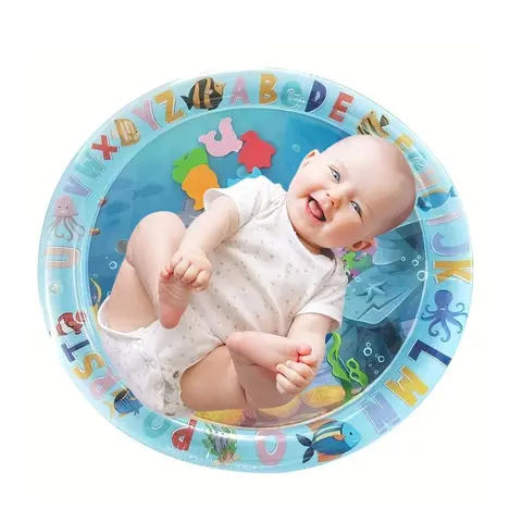 Baby Water Mat Inflatable Tummy Time Play Pad, Hot & Cold Dual-Use Sensory Mat for Infants & Toddlers, Promotes Development Baby Toy Gift, Nursery Development Mat, Play Mats, Water Mat For Babies