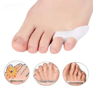 2Pcs Gel Pinky Toe Separator Spacer Little Toe Corrector Protector Reduce Foot  Relief for Callus Coms and Blisters