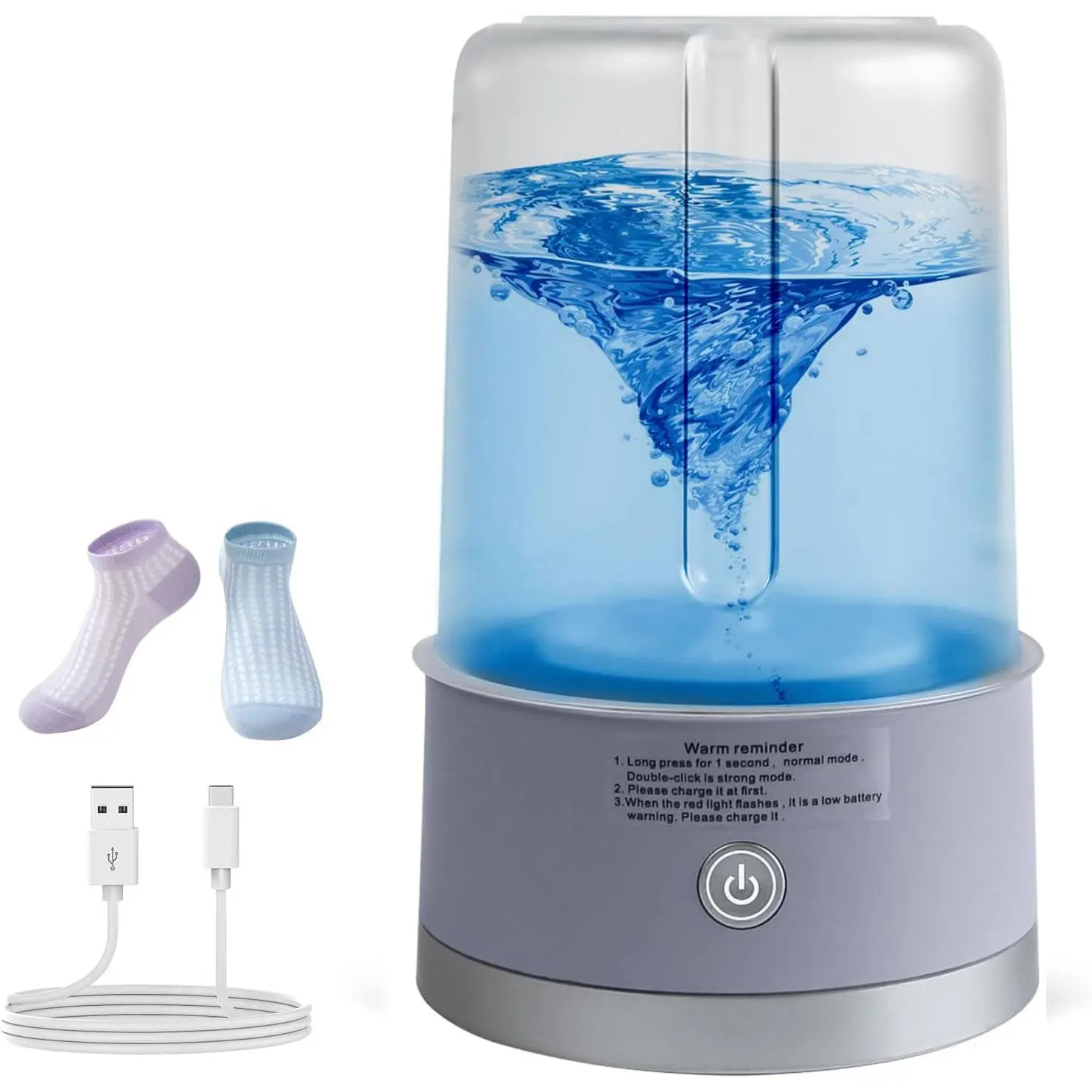 Compact Portable Mini Washing Machine - 8x5 in Purple, Energy-Efficient, Leakproof, Quiet-Run Deep Cleaner, Eco-Friendly, Durable, Easy to Carry & Store, Long Service Life for Dorms, Camping (Large Household Appliance for Parents, Travelers), Easy To Carr
