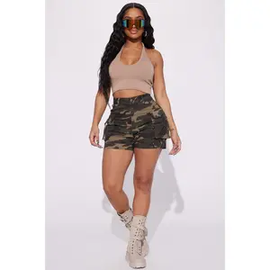 High Status Camo Cargo Short - Olive/combo