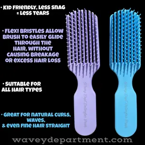 Wavey Department Flexible Detangler - Haircare - Heatless - Detangle Knots effortlessly combs Detangling Hair
