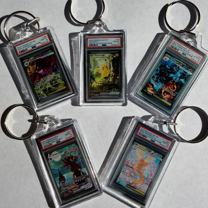 PSA-Style Pokemon Mini Slab Keychains -New Styles Coming Soon!!