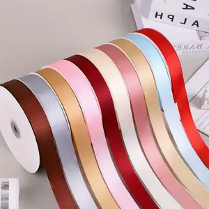 1pc Satin Ribbon, Width 0.98 Inches X Length 100 Yards, Solid Color Satin Ribbon,  - Perfect for Gift Wrapping, Hair Bundles, Wedding Decor, Sewing, Bouquets Decorations