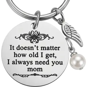 Mother's Day Gifts from Daughter Son for Mom Birthday Valentine's Day Christmas Gifts Mom Keychain Mother Keyring