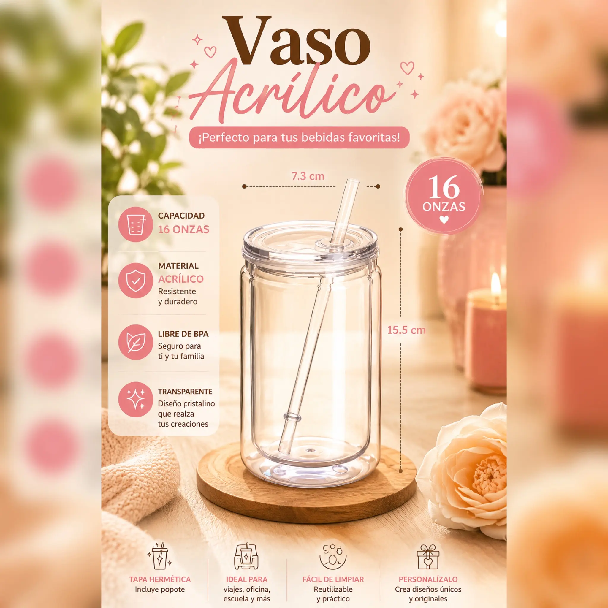 Vaso personalizado a su gusto