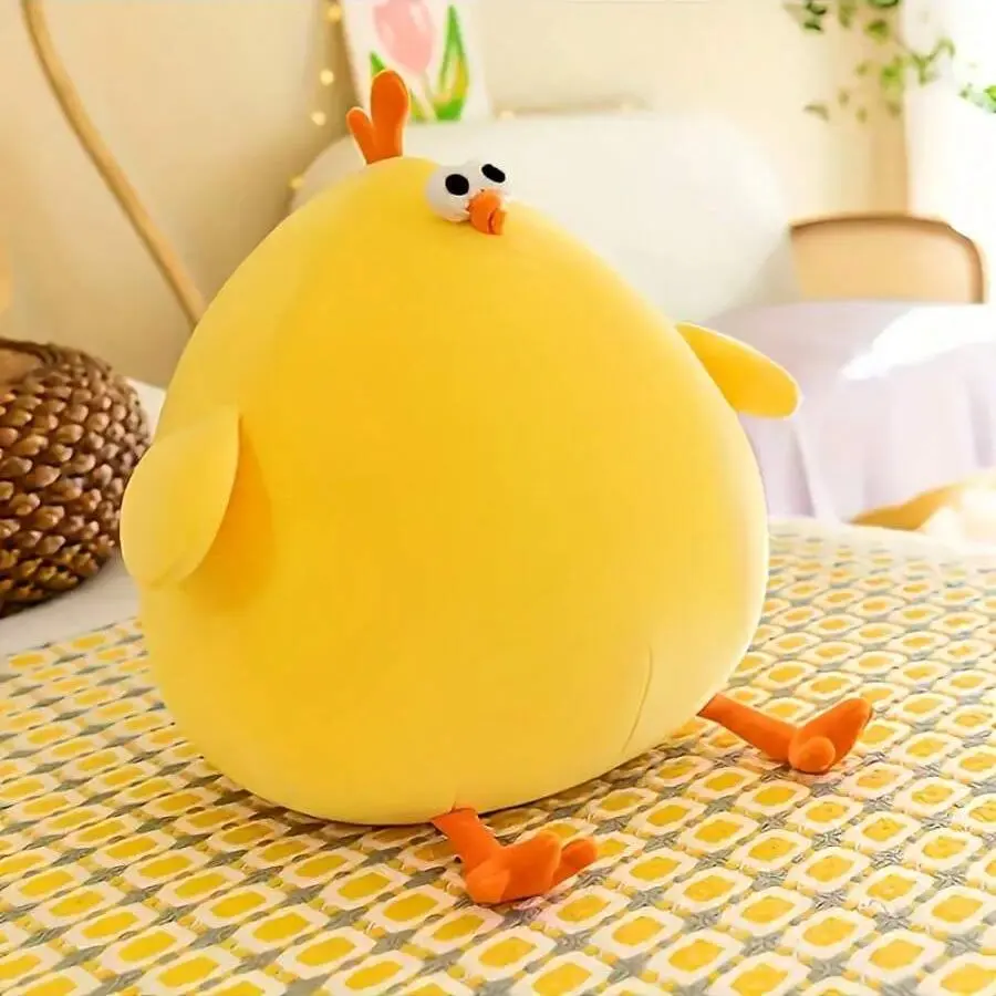 Cute Chicken Design Stuffed Toy, Soft Huggable & Cute Animal Plush Toy, Cuddly Stuffed Animal, Cute Stuffed Animals, Birthday & Holiday Gift for Boys & Girls