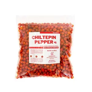 Chiltepin Sonora Dried Chiltepin Peppers (Chile Tepin), 0.5 oz Jar, Authentic Mexican Spice for Salsa, Seafood, Stews and Meats, Extra Hot Pepper With Smoky Bold Flavor, Ideal for Traditional Cooking