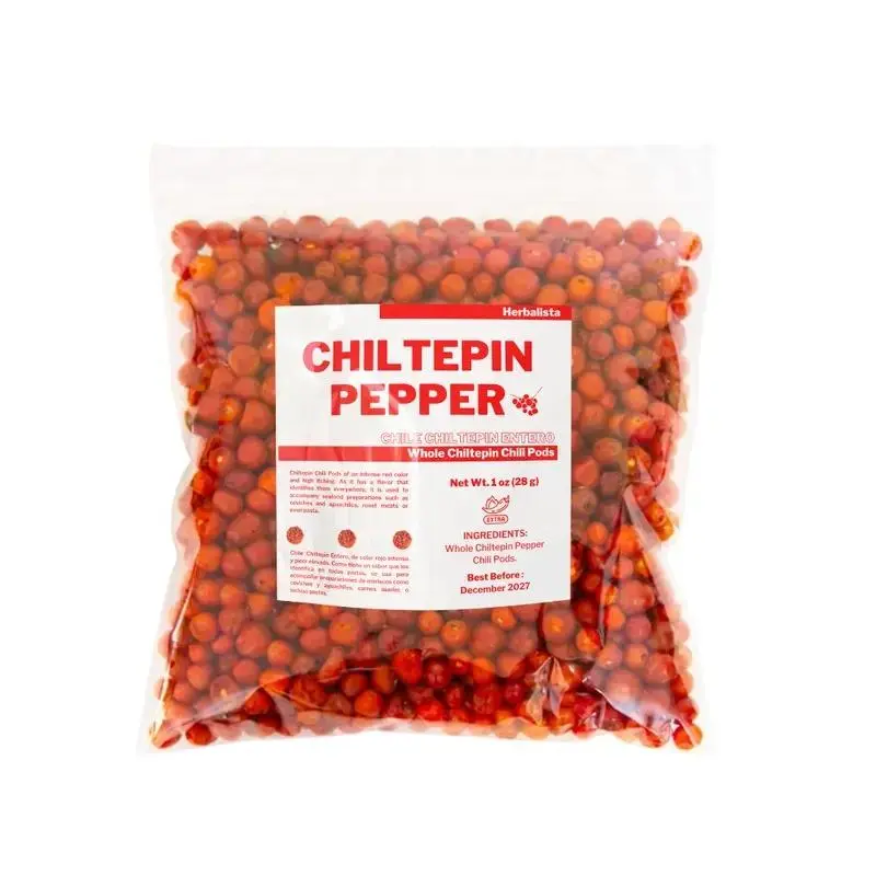 Chile Chiltepin de Sonora 1 oz, Dried Chiltepin Peppers (Chile Tepin), Authentic Mexican Spice for Salsas, Seafood, Stews and Meats, Extra Hot Flavor for Traditional Cooking