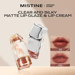 【NEW】MISTINE Thai Milk Coffee Color-locking Lip Glaze Glossy Matte Non-stick Cup Lasting Moisture Lightweight High Pigmentation Lip Glaze 2.6g/2.8g