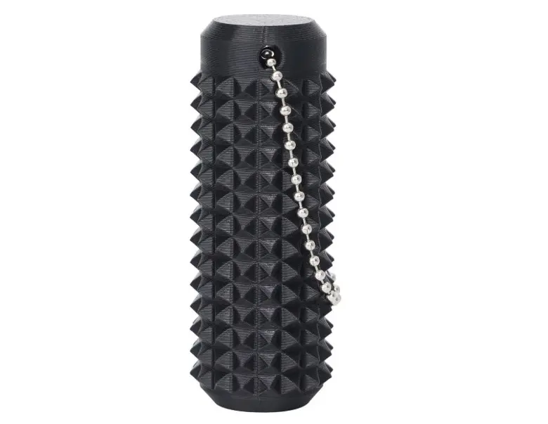 Little Ouchies Spiky Grippy Pain Stim Fidget Keychain - Stress & Anxiety Relief Toy for Autistic & ADHD Adults (Black)
