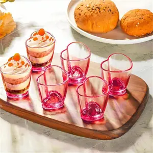 Heart Shaped Shot Glasses, 12pcs/set Mini Cute Shot Glasses, Party Drinking Cups for Wedding Festive, Wedding Party Decoration, Wine Glass Set