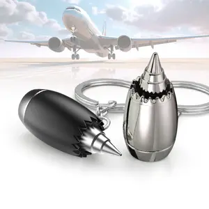 Keychain Airplane Engine Keychain Pendant Airplane Peripheral Souvenirs Airline Promotional Small Gifts