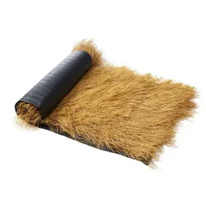 Artificial Thatch Grass Roof, 1.3 x 3.9 ft Tiki Bar Hut Thatch Roofing Roll, Waterproof & Fire-Resistant, Palapa Tiki Roof Mat for Patio Pool Beach Tropical Hawaiian Party Décor