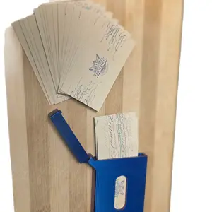 Business Card Holder - Blue Plastic Design for Organizing Cards, Ideal for Professional Use