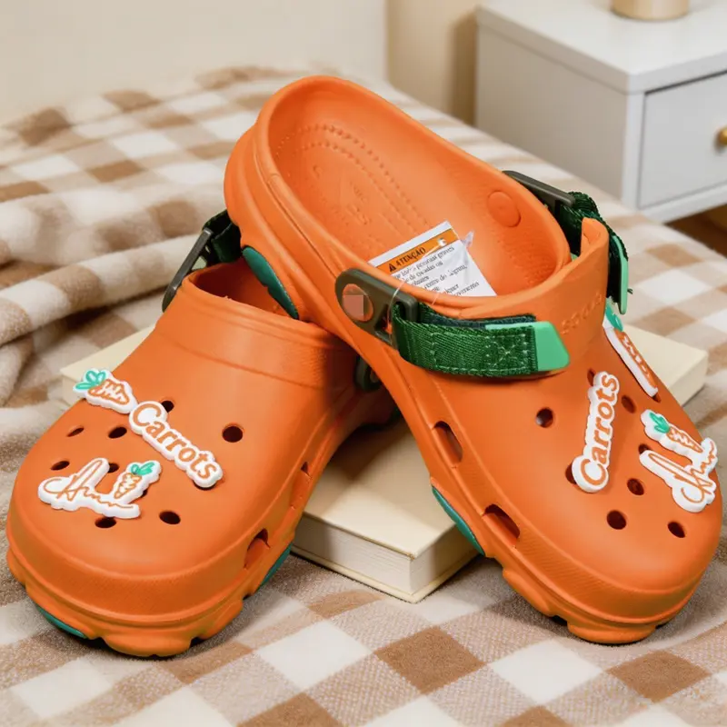Trendy new "Classic Carrot" style beach sandals - footwear and fashionable closed-toe sandals