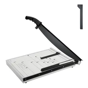 VEVOR Paper Cutter, TikTokShopBlackFriday, Guillotine Trimmer, 18" Cut Length, 20 Sheets Capacity, Heavy Duty Guillotine Paper Cutter with Guard Rail/Blade Lock for Cardstock/Cardboard, Paper Trimmer for Home Office School