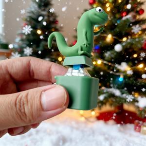 Lizard Button Keychain Press to Make a Sound Relieve Stress Fun Gift Green Design with Keychain Valentine's Day gift Alive keychain  Interactive Lizard Button Keychain Toy