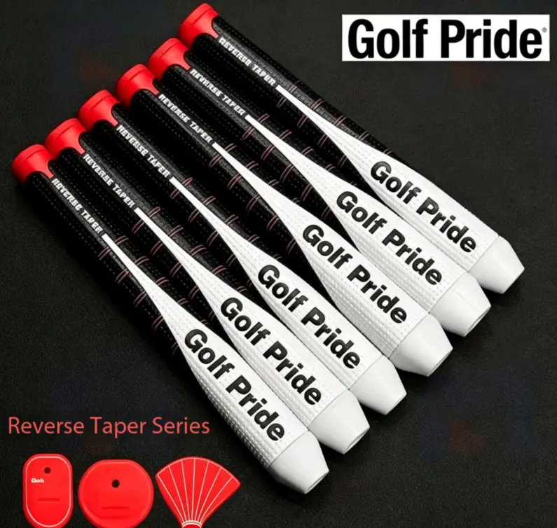 Stable Reverse Taper Series Golf Putter Grip - Non-Slip Soft Tacky Replacement Grip for Youth, Golf Beginners, All-Weather Comfort, Reduces Hand Tension, Improves Putting Accuracy, 2 Weight Options (Medium & Large)