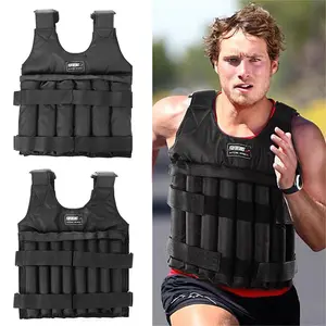 Elite Loading Weight Vest Jacket Sand 3/15/20/35/50kg; for Running Training Fitness Equipment Adjustable Waistcoat Jackets;