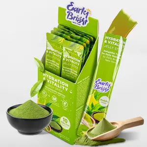 Matcha-Flavored Hydration & Vitality Jelly Stick, Delightful Taste for Daily Wellness, Hovenia Dulcis for Better Morning After Drinking, Feel Refreshed and Energized, Taurine, Morning Recovery (18gX10ea)