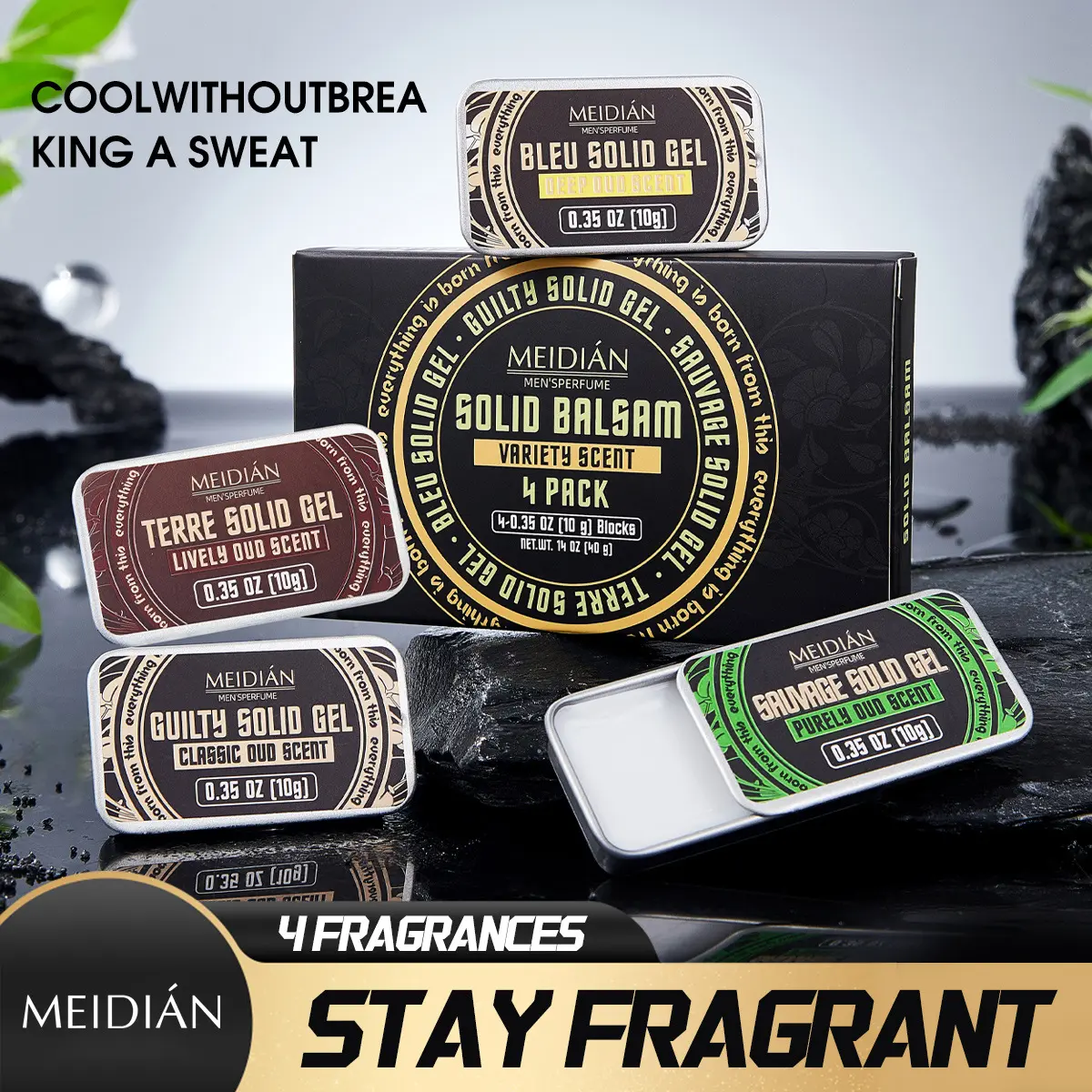 Men's Deodorant Stick, Odor Control, Long-Lasting Fragrance, Portable Solid Perfume, Daily Use & Travel Essential, Discreet Body Care