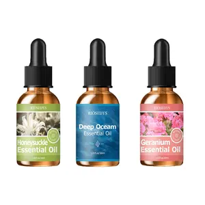 3pc 30ML Ocean Essential Oil Aromatherapy for Diffusers, Humidifiers, Home Air Freshener, Aromatic Scent, Improve Environment, Remove Odors, Relieve Stress, Gift Choice