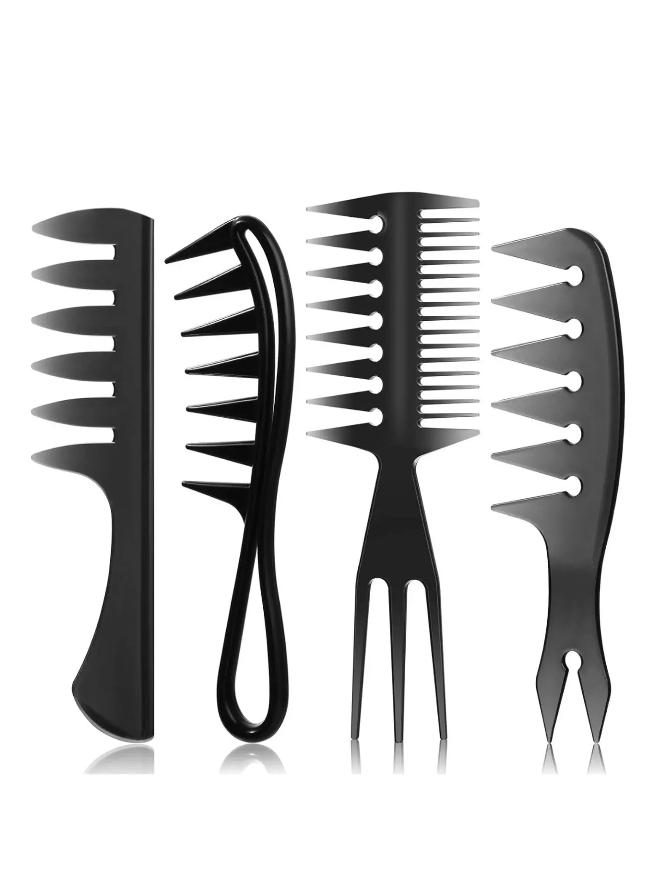 Wide Tooth Design Hair Styling Comb Set, Professional Hair Comb Set, Hair Salon Tools & Accessories for Men & Women, Hair Styling Kit, Hairdressing Set, Hair Care Tool