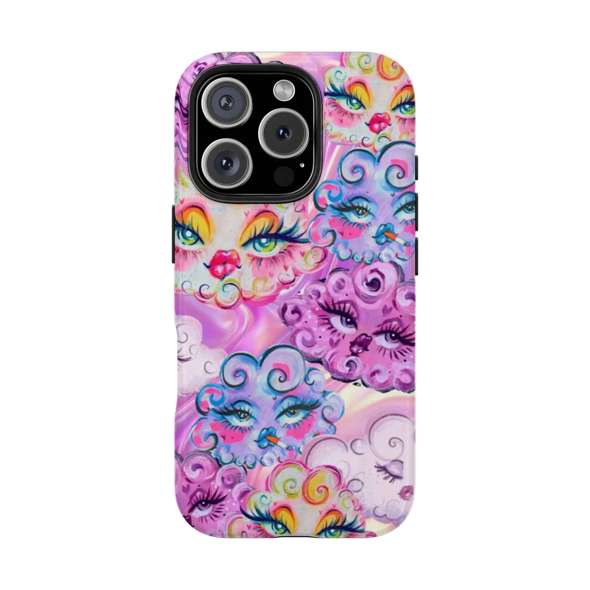 [Compatible with magnetic]Whimsical Celestial Phone Cases |     Vibrant Moon & Floral Face Designs for Ultimate Style |     Compatible with iPhone17 16, 15, 14, 13, 12, 11, X, |     Trendy Protective Covers for Cosmic Art Lovers