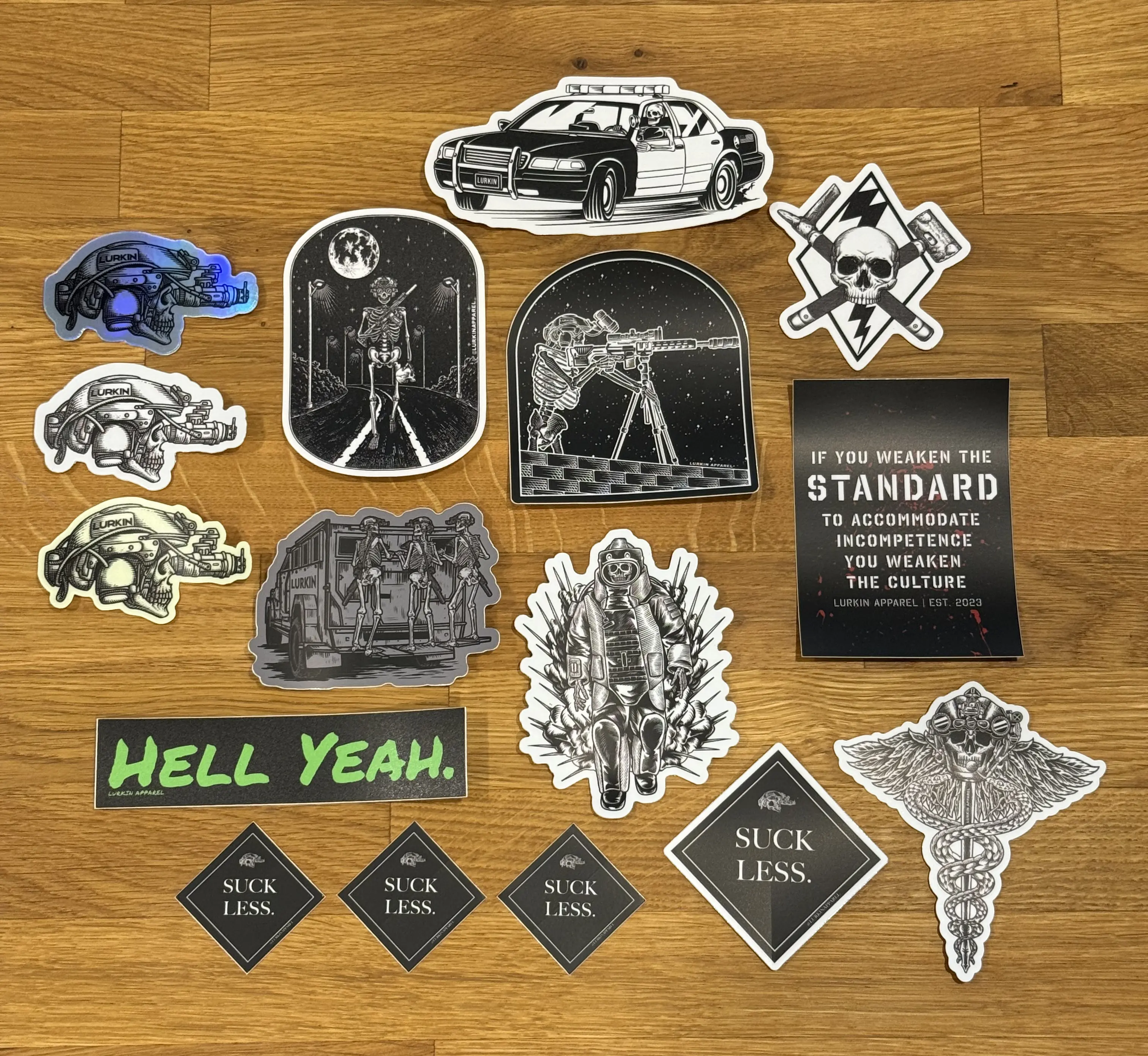 16-Piece Sticker Pack Featuring Our Most Popular Stickers