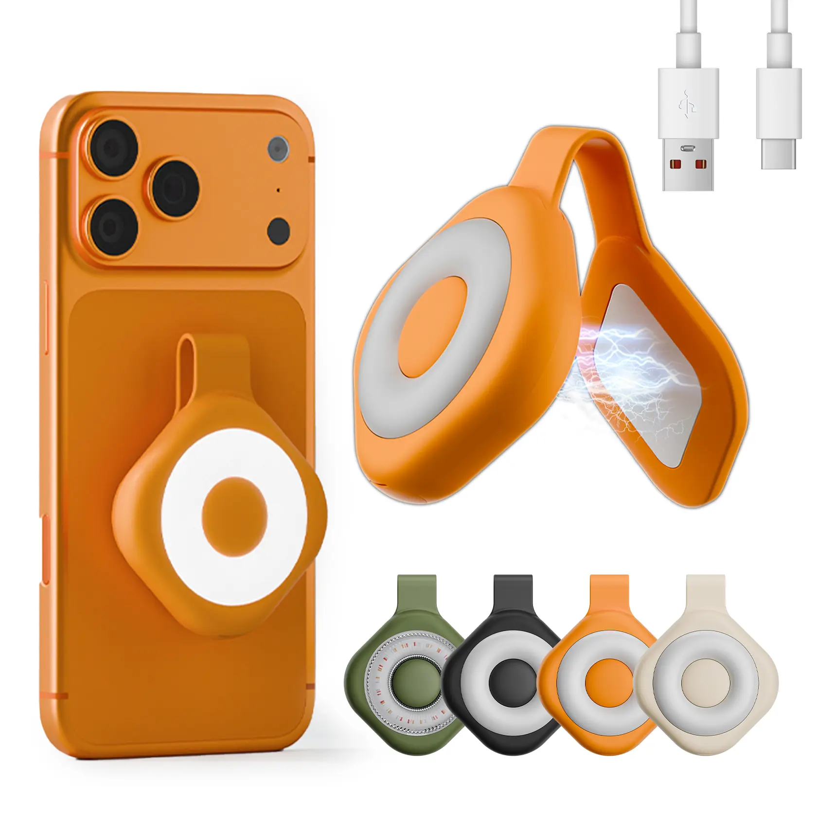 Rechargeable Magnetic Clip Nurse Badge Illumination Flashlight (1 Pack) - Magnetic LED, Portable, Adjustable, Quiet, Compact, 6 Brightness Modes, 3 Color Modes, Hands-Free Hospital Essential for Night Shift Check-Ins, Photography Compatible