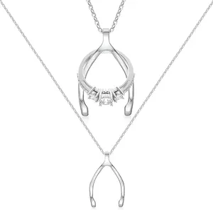 Original Patented Ring Holder Necklace - Stainless Steel Womens Engagement Ring Holder - Gift for Her - Mother, Mom, Wife, Nurse, Doctor