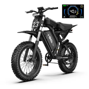 HiKeep K6-T Electric Bike for Adults - 16/20 Inch Fat Tire Ebike, 750W/Peak 1500W Motor Ebike, 48V15.6AH Detachable Battery, 4 Riding Modes Electric Dirt Bike