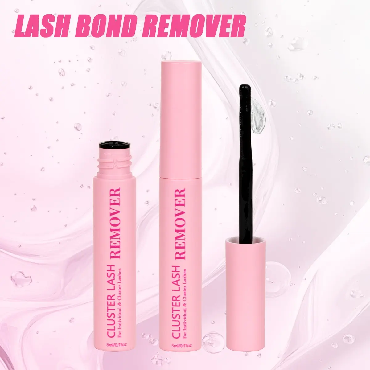3/2/1pc Cluster Lash Remover, Bond Breaker Lash Remover, Gentle Eyelash Glue Remover, Lashes Remover, Remove Lash Glue from Segments, Nourishing Oils, Waterproof, Cruelty Free, Vegan (5ml, 0.17oz)