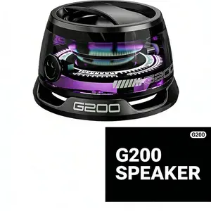 2026 Bluetooth Speaker ，tooth Speaker,  RGB LightGame Mode,7H Playtime, Portable Phone Stand foriPhone, Travel, Golf Cart -Black Magnetic Mini Bluetooth Speaker, G200 5W miniSpeakers Wireless with Bluetooth 5.3, RGB LightGame Mode,7H Playtime
