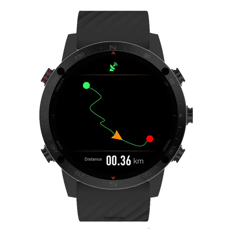 Sunroad GPS sports watch men digital watch waterproof swim running cycling climb hiking altimeter barometer compass wristwatch